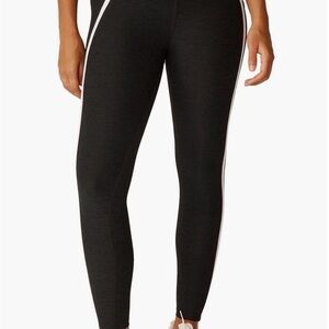 Beyond Yoga Black Leggings with White Trim Small